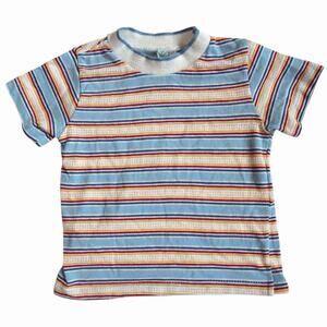 Vintage JC Penney Toddle Time Boys Striped T Shirt Size 4